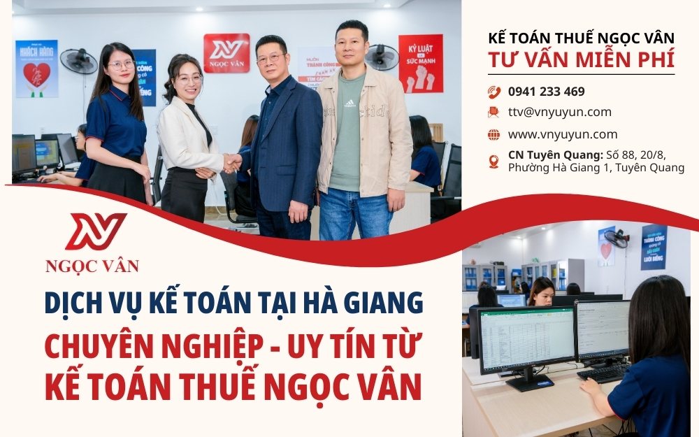 Dịch vụ kế toán thuế Hà Giang từ kế toán thuế Ngọc Vân