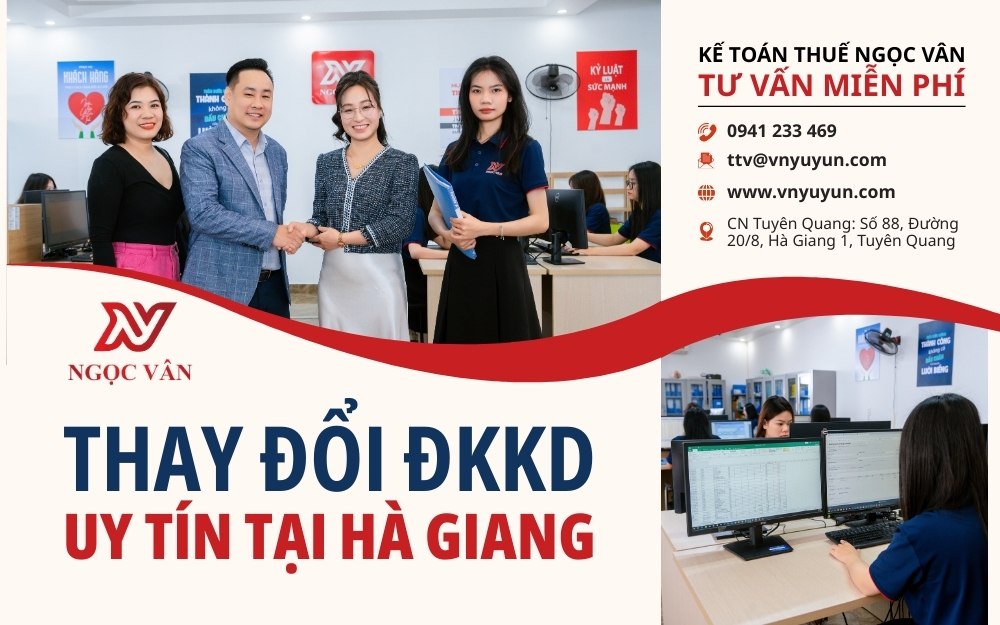 Thay đổi ĐKKD uy tín tại Hà Giang