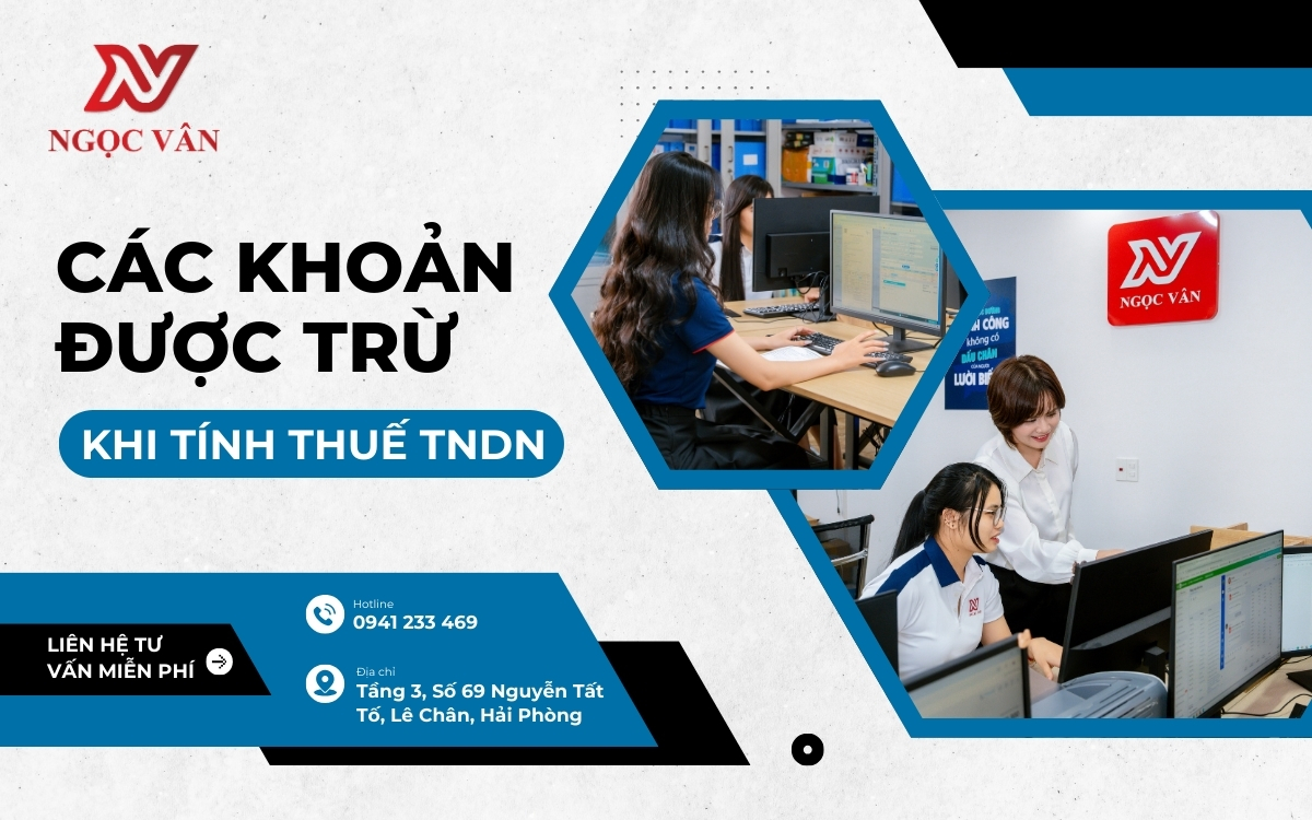 Các khoản được trừ khi tính thuế TNDN