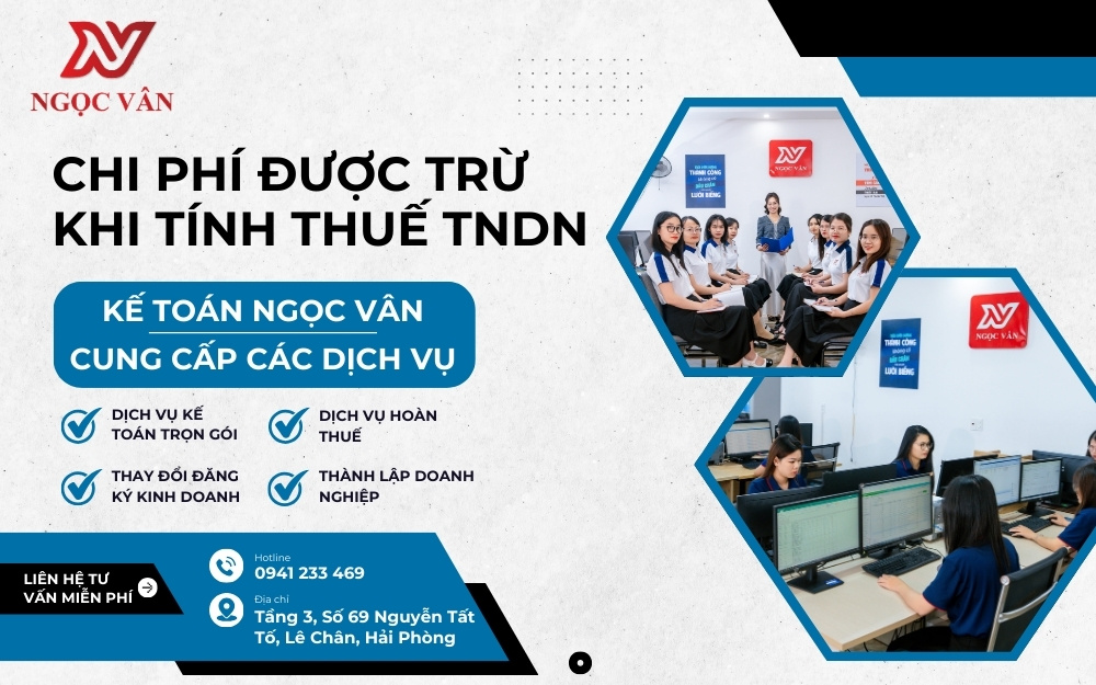 Chi phí được trừ khi tính thuế TNDN