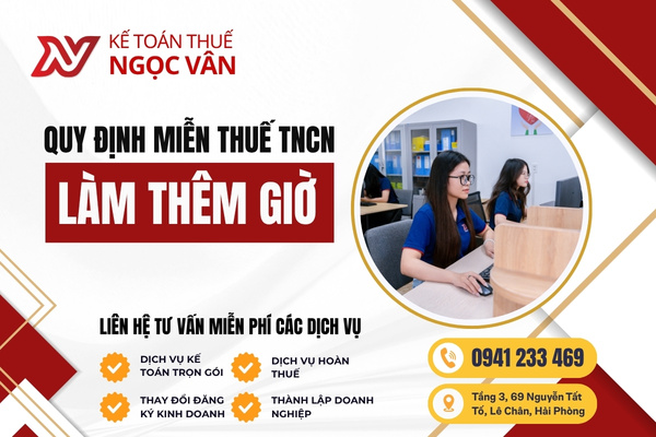 điều kiện miễn thuế tncn làm thêm giờ