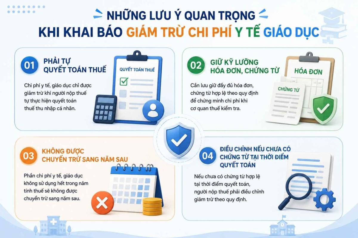 giảm trừ chi phí y tế giáo dục