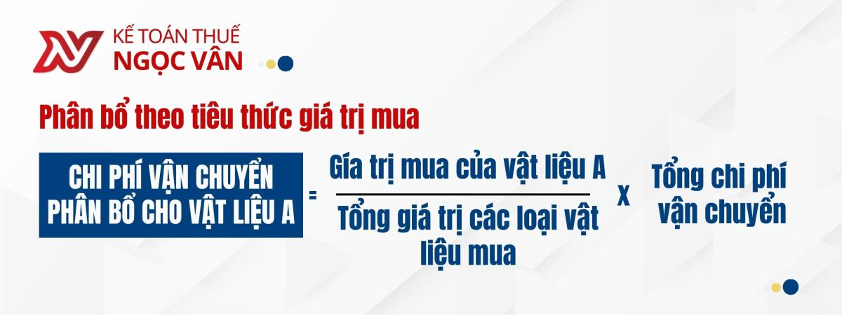 hạch toán chi phí vận chuyển nguyên vật liệu