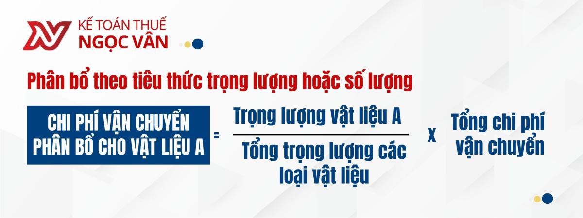 hạch toán chi phí vận chuyển nguyên vật liệu