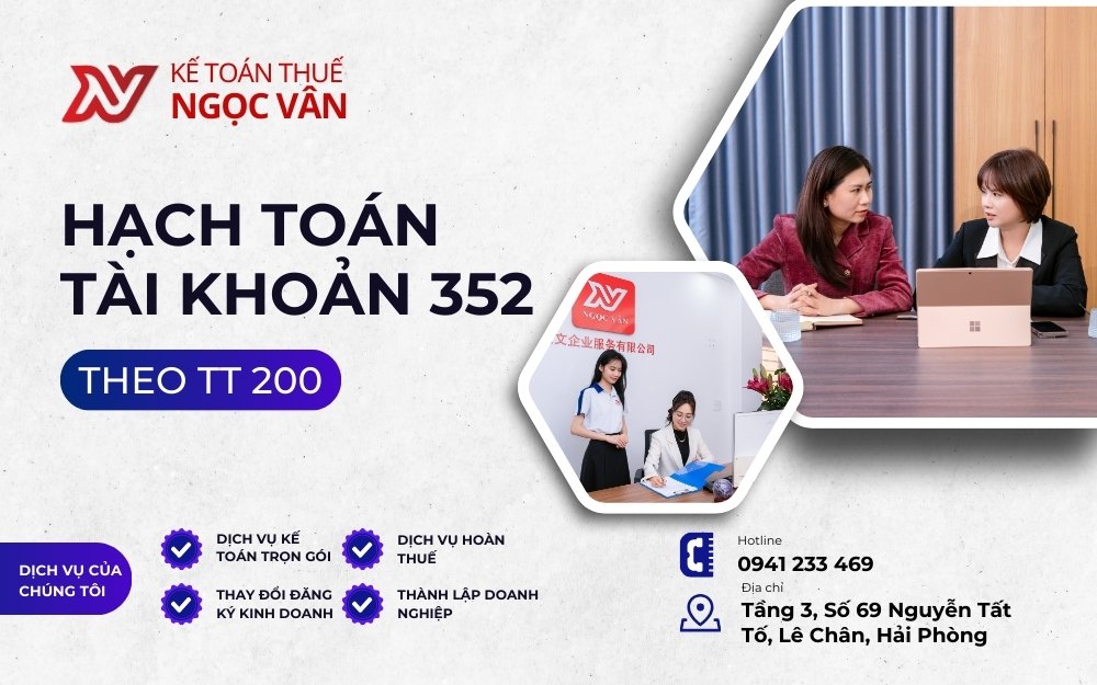 Hạch toán tài khoản 352