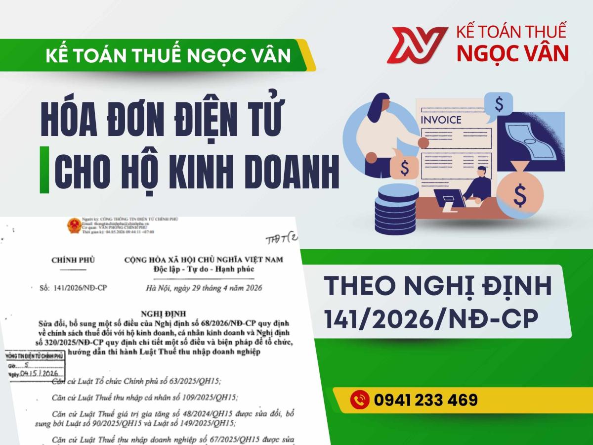 Hóa đơn điện tử cho hộ kinh doanh