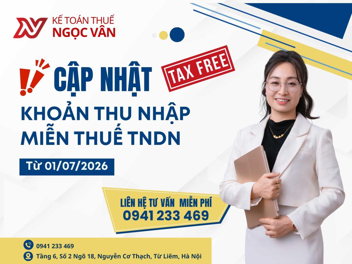 khoản thu nhập miễn thuế tndn