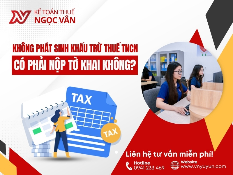 không phát sinh khấu trừ thuế TNCN