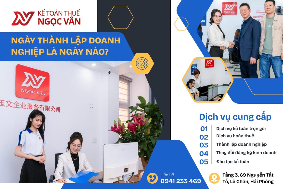 Ngày thành lập doanh nghiệp là ngày nào theo luật doanh nghiệp 2025