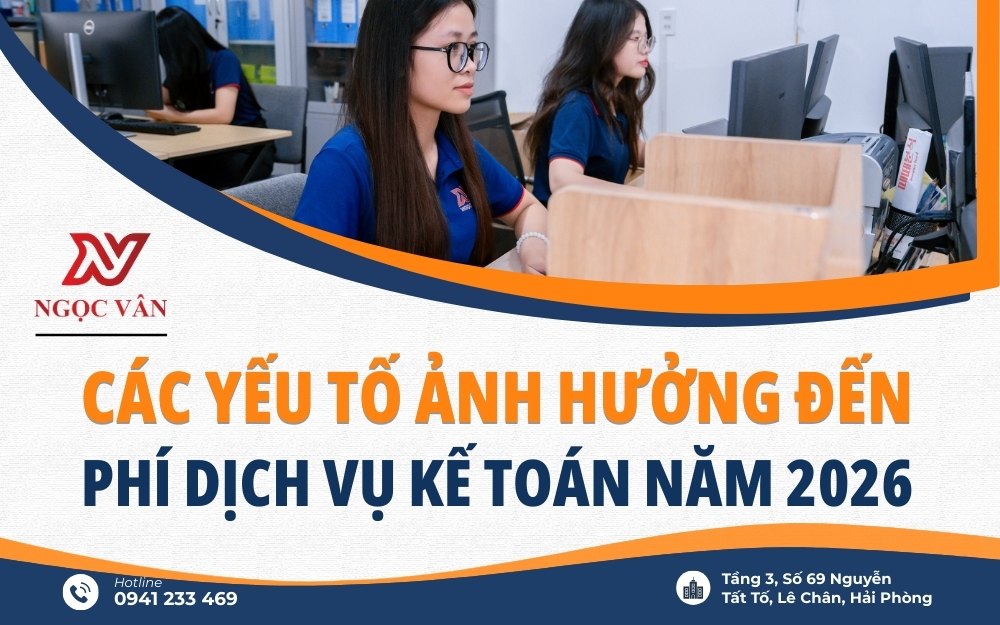 Các yếu tố ảnh hưởng đến phí dịch vụ kế toán 2026