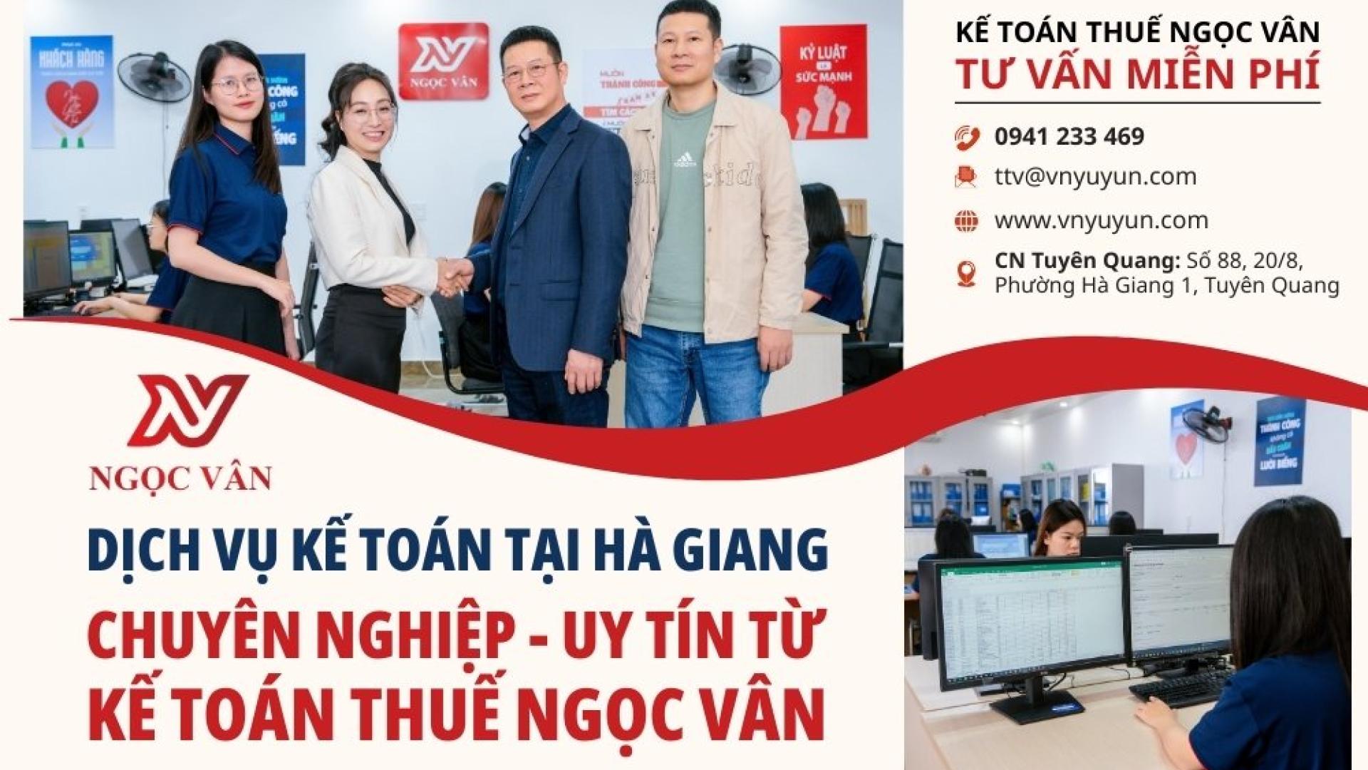 Dịch vụ kế toán thuế Hà Giang - Giải pháp tối ưu cho doanh nghiệp 2026