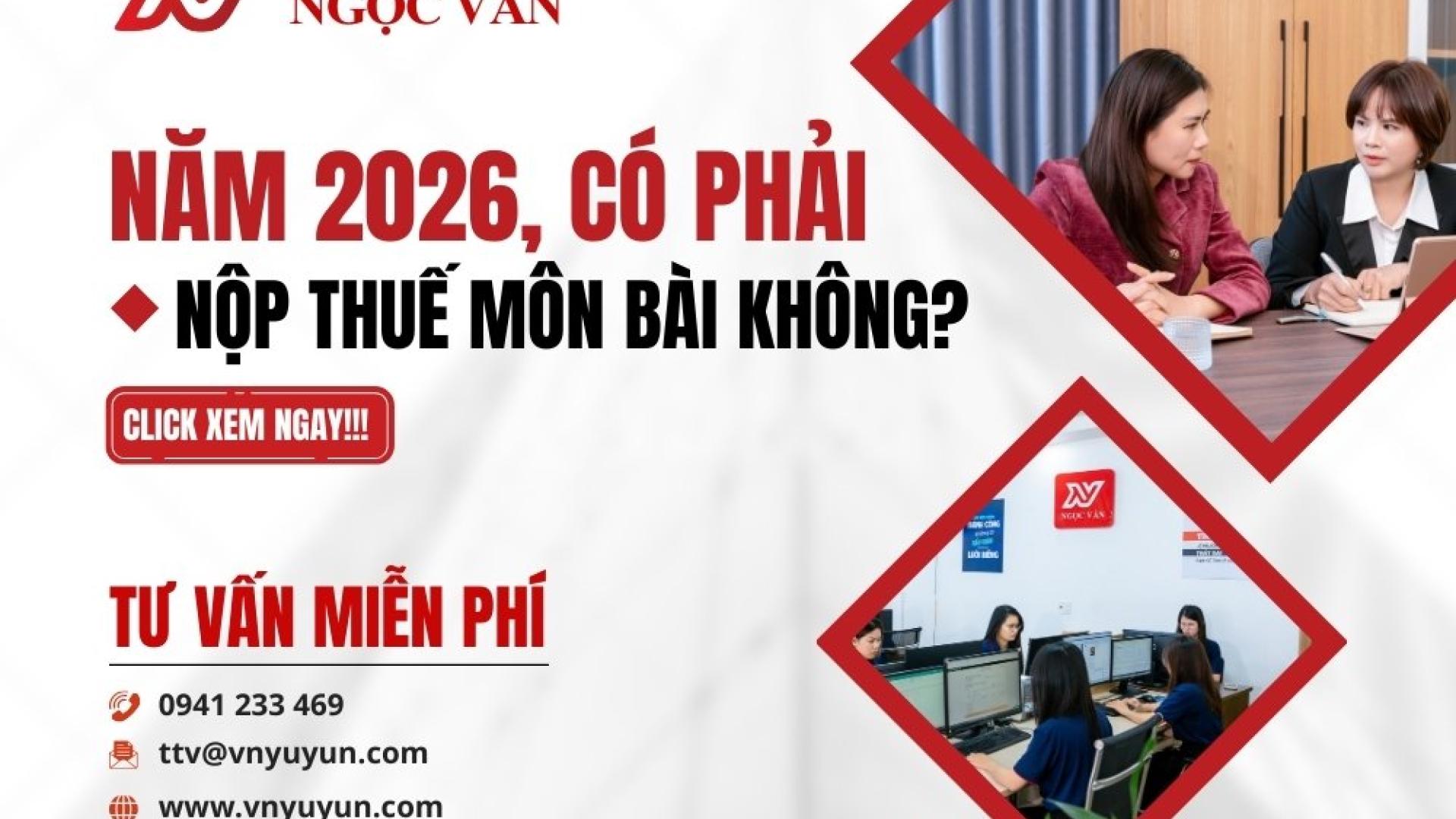 Năm 2026 Có Nộp Thuế Môn Bài Không? Chi tiết nhất