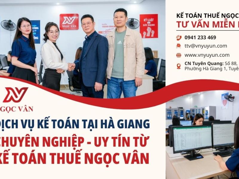 Dịch vụ kế toán thuế Hà Giang - Giải pháp tối ưu cho doanh nghiệp 2026