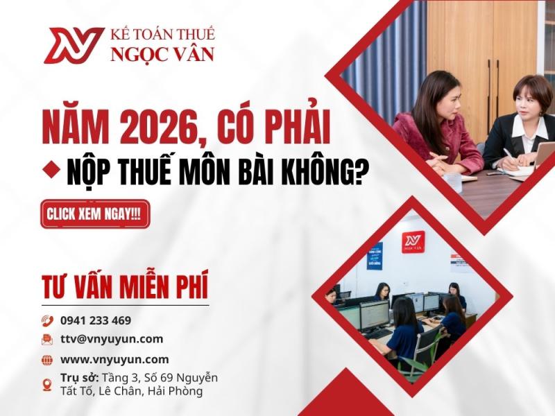 Năm 2026 Có Nộp Thuế Môn Bài Không? Chi tiết nhất