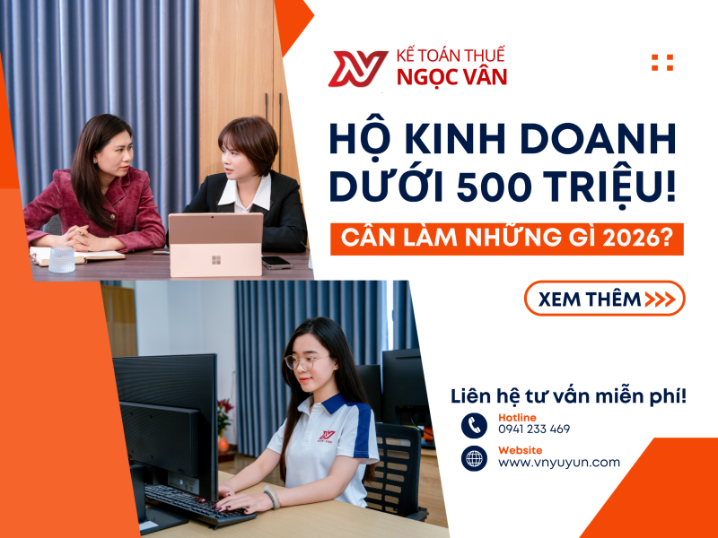 Hộ Kinh Doanh Doanh Thu Dưới 500 Triệu: Nghĩa Vụ Kế Toán Thuế Cần Biết