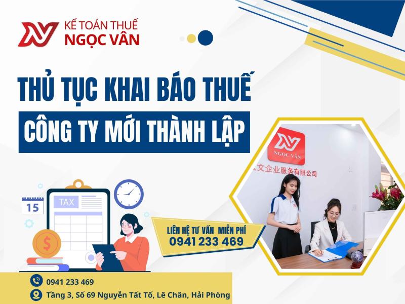 Thủ tục khai báo thuế công ty mới thành lập tại Hải Phòng – Hướng dẫn chi tiết