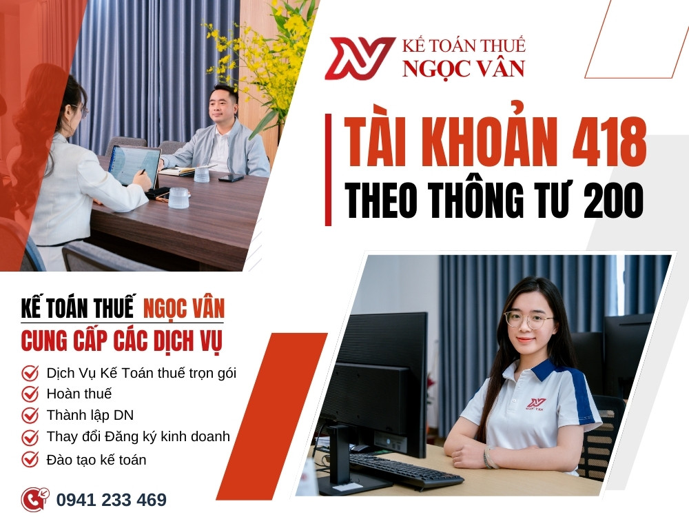 Tài khoản 418 theo thong tu 200