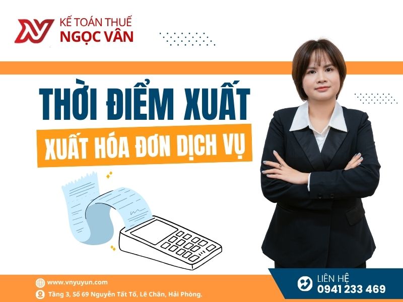 thời điểm xuất hóa đơn dịch vụ
