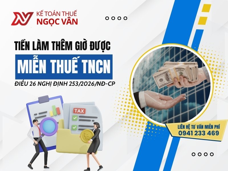 tiền làm thêm giờ được miễn thuế TNCN