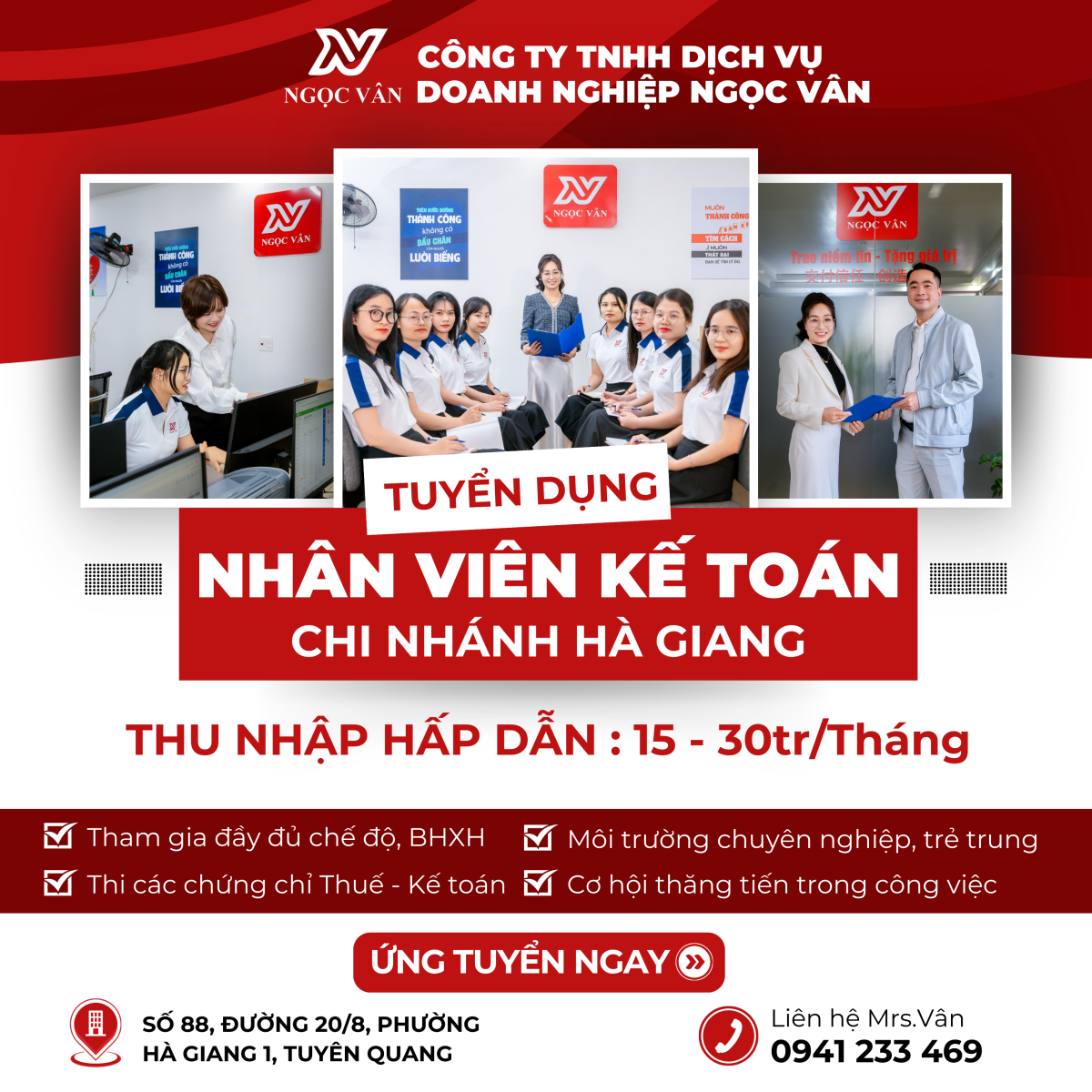 Việc làm Kế toán Hà Giang